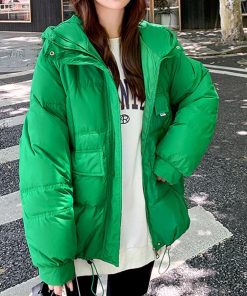 ジャケット・ブルゾン | 中綿フェイクダウンジャケット フード付き