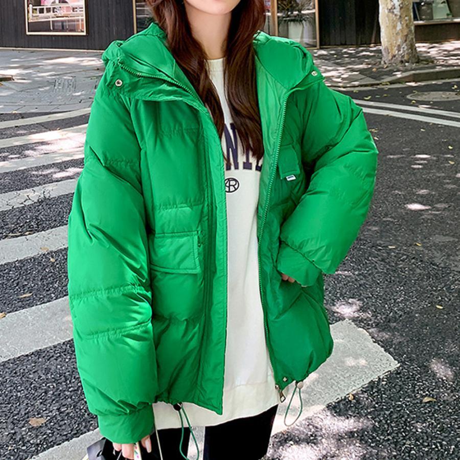 ジャケット・ブルゾン | 中綿フェイクダウンジャケット フード付き