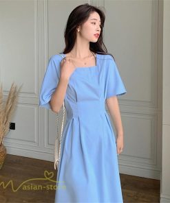 ミディアム | ワンピース レディース 春 夏 半袖 サマーワンピース 着痩せ 無地 カジュアル 大きいサイズ 上品 Aラインワンピース 大人 韓国風 通学 シフォン お出かけ 通勤