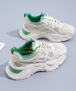 スニーカー | レディース 白 ダッドレディース 厚底 身長アップ ランニングシューズ 通気 厚底シューズ 厚底ダッドスニーカー 軽量 美脚 歩きやすい