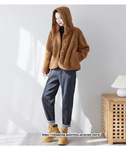 コート・ジャケット | ボアジャケット レディース 秋冬 アウター コート ジャケット ボア 暖かい ふわふわ 厚手 フード付き 長袖 可愛い 送料無料 トップス 無地 大人 30代 20代