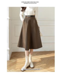 スカート | ロング レディース ロングフレア冬 ミモレ丈 暖かい ボトムス ロング丈 膝下 30代 40代 50代 通勤 ラシャ 暖か 通学 2022年秋冬