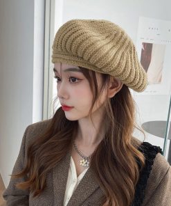 ベレー帽 | リブ編みニットニットキャップ
