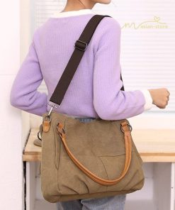 女性用バッグ | トートバッグ レディース ショルダーバック 大きめ ママバッグ 多収納 鞄 肩掛け 多機能バッグ 手提げかばん キャンパス ズック 斜めがけ 帆布 大容量