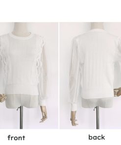 シャツ・ブラウス | ブラウストップス プルオーバー 異素材