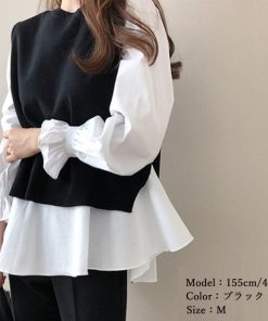 Tシャツ・カットソー | シャツブラウス ニットベスト 2点セット