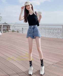 ショートパンツ | レディース デニム 短パン ジーンズ ボトムス 20代30代40代 カジュアル お出かけ 通勤通学 韓国風 ファッション 上品 着痩せ