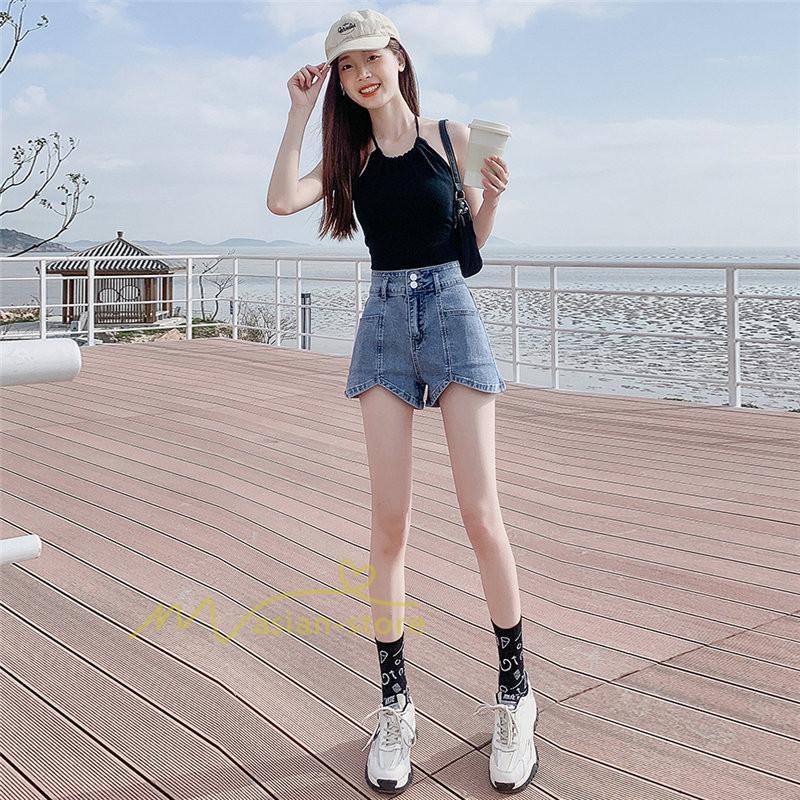 ショートパンツ | レディース デニム 短パン ジーンズ ボトムス 20代30代40代 カジュアル お出かけ 通勤通学 韓国風 ファッション 上品 着痩せ