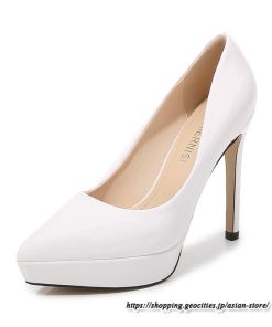 パンプス | 22.5cm-28cmハイヒール厚底ポインテッドトゥ ストラップなし レディースシューズ ピンヒール 大きいサイズ 大人 上品 パーティー