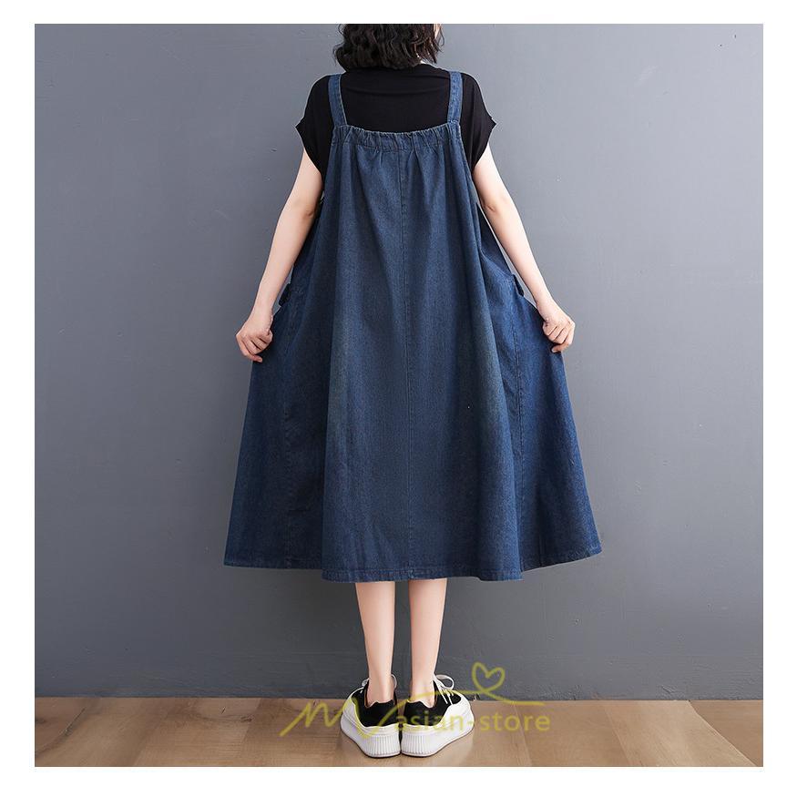 オーバーオール サロペット | デニム サロペット スカート オーバーオール ジャンパースカート レディース ワンピース 春 夏 秋 冬 20代 30代 大きいサイズ おしゃれ 40代 50代