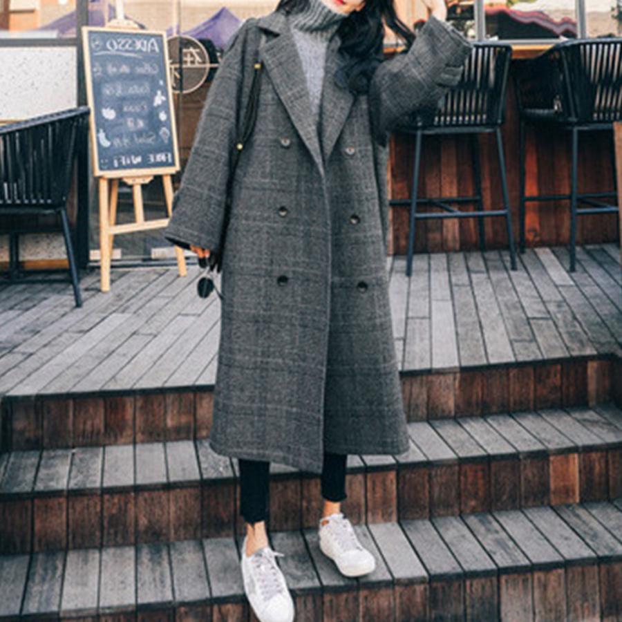 トレンチコート | チェスターコート グレンチェック 韓国