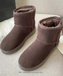 ブーツ | ムートンレディース ショートボア 防寒 暖かい 防風 裏起毛 軽量 冬 雪 カジュアル スノー痛くない 歩きやすい ファー
