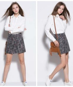 タイトスカート | ツイード スカート 台形スカート ミニスカート ハイウエスト