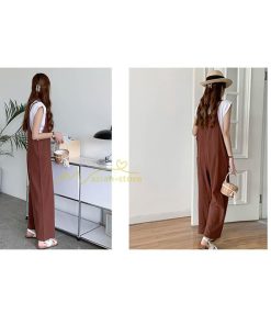 オーバーオール サロペット | サロペット オーバーオール オールインワン ワイドパンツ レディース 無地 キャミ ガウチョ 20代30代40代 着痩せ 可愛い 送料無料 ワイドサロペット