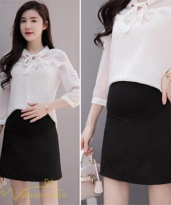 スカート | マタニティサマー 夏 おしゃれ 上品 無地 大きいサイズ レディース 着痩せ マタニティウェア マタニティ 妊婦服 産前 裏地付き ウエスト調整