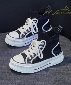 スニーカー | 厚底レディース ハイカット 4cmヒール 靴 軽量 歩きやすい 疲れにくい 美脚 ウォーキングシューズ ショートブーツ ナースシューズ