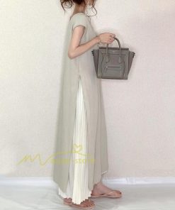 マキシ | ワンピース スカート セットアップ レディース 2点セット プリーツスカート ロング マキシワンピース 夏 40代 Aライン 上下セット 秋 50代 春夏 通勤 30代