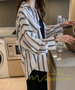 在庫ある | 短納期シャツレディースブラウス ビジネスカジュアルゆったりシャツトップス フォーマルシャツ オフィスブラウス ストライプ 薄手 通学通勤 春夏衣装 着痩せ