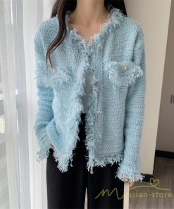 カーディガン | 2022秋冬ニットショート丈 アウター レディース ニットニット セーター 長袖 羽織り フロントボタン トップス 通学通勤 20代40代