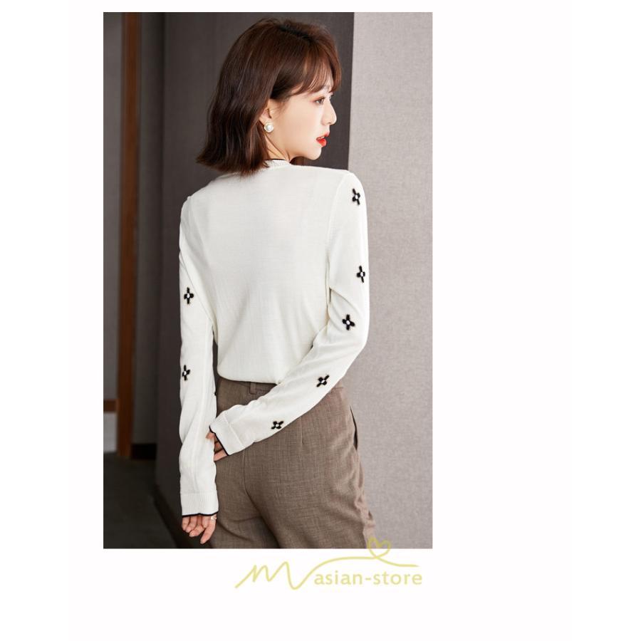 シャツ・ブラウス | ブラウス レディース 長袖 50代 白 シャツ ゆったり トップス きれいめ フォーマル 20代 30代 40代 通勤 刺繍 冬 オシャレ 可愛い ナチュラル 秋 キレイめ 上品