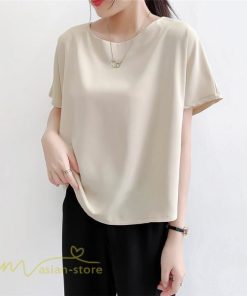 シャツ・ブラウス | トップス シャツ レディース 無地 ファッション カジュアル エレガント 優雅 通勤 OL 上品 オシャレ トップス 女の子 可愛い 体型カバー 夏 5色 着痩せ