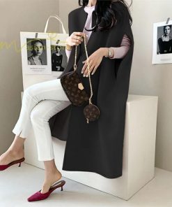 ベスト | ジレ 秋冬 レディース ベストコート ドロップショルダー 秋物 ロング丈 羽織り カーディガン ノーカラー 黒 ゆったり アウター 無地 大人 温かみ