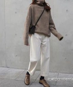 ニット・セーター | ニット レディース セーター 綿 タートルネック 秋 冬 長袖 トップス コットン 黒 白 大きいサイズ 30代 綿ニット 20代 40代 おしゃれ 50代