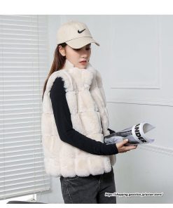 ベスト | ボリュームフェイクファーファー毛皮レディース 冬 フェイクファー 毛皮コート アウター ノースリーブ ふわふわ ジレ 前開き 秋冬