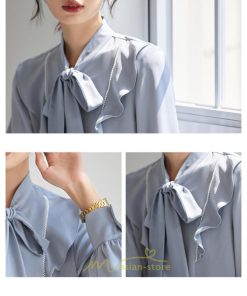 シャツ・ブラウス | ブラウス シャツ レディース 40代 上品 ブラウス きれいめ 通勤 OL ビジネス ゆったり リボン 蝶結び 20代30代40代50代 キレイめ 秋服 オフィス