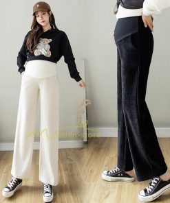 パンツ レギンス | マタニティパンツ 秋冬 暖かい プリーツパンツ 厚手 産前産後 調整可 ロングパンツ 妊婦パンツ 妊娠 マタニティウェア ゆったり 可愛い スリム 体型カバー