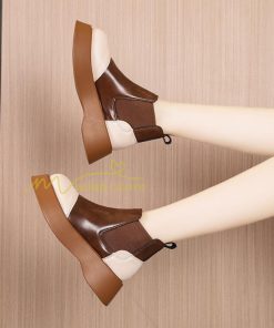 ショートブーツ | ブーティー ブーツ 厚底ブーツ レディース シューズ 靴 太ヒール チャンキーヒール 合皮ブーツ PUブーツ くつ 黒靴 春秋冬 美脚 大人 厚底靴