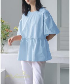 tシャツ・カットソー | Tシャツ レディース トップス サマー 半袖 無地 ゆったり ゆったり 可愛い フェイク 春物 夏服 カットソー 20代30代40代 ブラウス 薄手 体型カバー シンプル