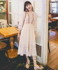 マキシ | 大人気ワンピース ミモレ丈 長袖 レディース 二次会 リゾート カジュアル お呼ばれ きれいめ Aラインワンピース かわいい パーティー 旅行 デート 淑女