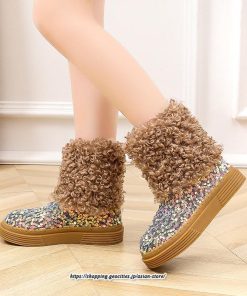 ブーツ | ムートンフェイクムートン ショートもこもこ ボア 定番 シューズ 靴 秋靴 レディース 可愛い 痛くない 歩きやすい 秋 あったか 冬