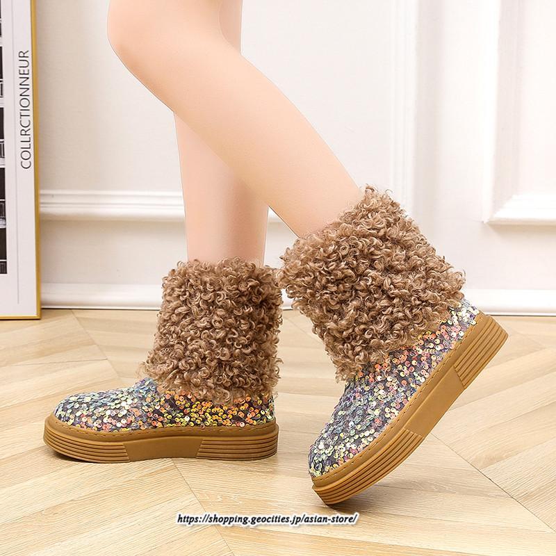 ブーツ | ムートンフェイクムートン ショートもこもこ ボア 定番 シューズ 靴 秋靴 レディース 可愛い 痛くない 歩きやすい 秋 あったか 冬