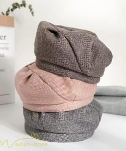 レディース | ベレー 秋新作 ベレー帽 帽子 上品 女性用 秋冬 美しい おしゃれ ひも付き ベレーキャップ 冬コーデ カジュアル 人気 女性帽子 おしゃれ 千鳥格子