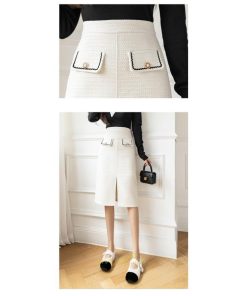 スカート | ロング丈 ミモレ丈 ハイウエスト Aライン レディース エレガント レトロ風 着痩せ 秋冬 スリット 女子会 ビジネス 通勤 OL フォーマル 就活　