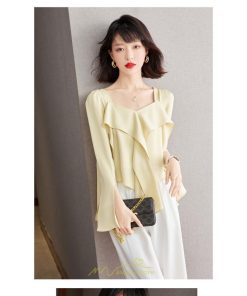 シャツ・ブラウス | ブラウス シャツ レディース 上品 ブラウス きれいめ 通勤 OL ビジネス ゆったり フリル 20代30代40代50代 キレイめ 秋服 オフィス シフォン