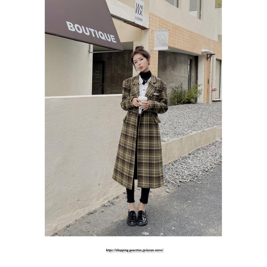 コート・ジャケット | コート レディース アウター チェスターコート ロング丈 ジャケット ロングジャケットコート 2022新作 チェック柄 厚手 ラシャ カジュアル