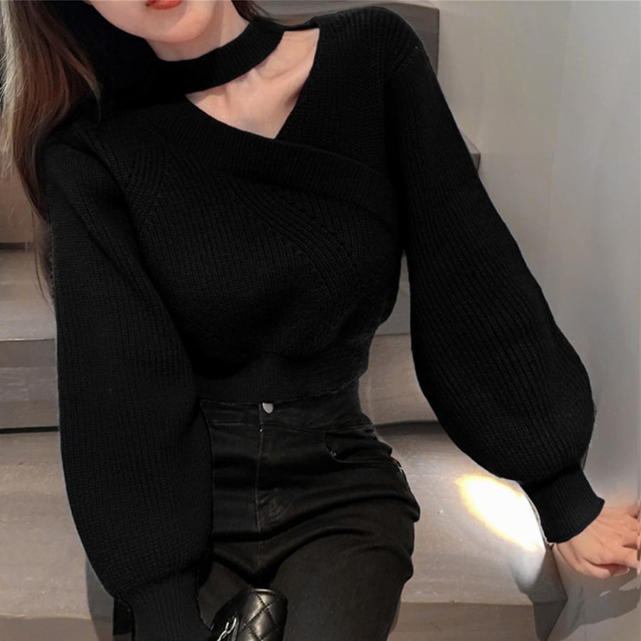 ニット・セーター | ショート丈 ニットトップスレディース秋冬