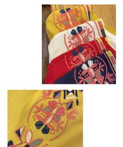 マキシ | ワンピース レディース 40代 春秋 キレイめ マキシ丈ワンピース 綿麻 リネンワンピ Vネック 刺繍 リボン付き アウター カジュアル 着痩せ ルームウェア デート