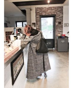 セール | グレンチェック ロング 千鳥柄ロングコート 大きいサイズ チェック柄 チェスターコート ロングコート レディース オーバーサイズ 秋冬物 コート アウター 冬