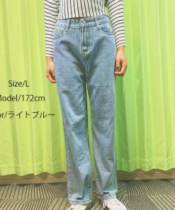 デニム | ヴィンテージライクデニム パンツ ボトムス ハイウエスト シンプル カジュアル レディース