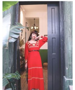 マキシ | ロングワンピース 長袖 レディース 秋物 刺繍 ダンス Aラインワンピース 舞台 パーティーワンピース 50代60代 30代40代 長袖ワンピース ゆったり コスプレ