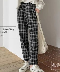 クロップドパンツ | チェック柄 あったか ストレートパンツ カーゴパンツ レディース おしゃれ ロングパンツ カジュアル 裏起毛パンツ 着やせ