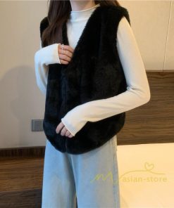 ベスト | ファーレディース 秋冬 ショート丈 アウター ジレ 羽織り 前開き ボタン カーディガン 袖なし 送料無料 コーデ フェイクファー ノーカラー