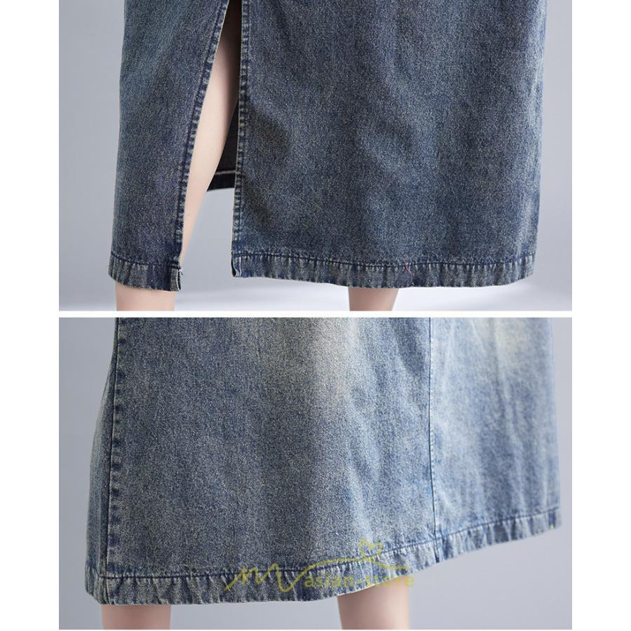 オーバーオール サロペット | デニム サロペット スカート オーバーオール ジャンパースカート レディース 可愛い オシャレ ポケット付き ロング 20代30代40代50代 オールインワン 夏秋