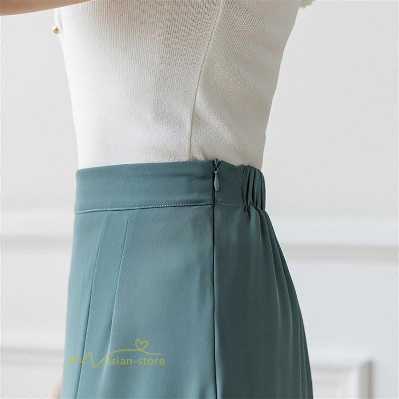 スカート | マーメイドボトムス レディース きれいめ 春 夏 無地 オフィス おしゃれ ミモレ丈 フォーマル 通勤 韓国風 ハイウエスト スリット エレガント 40代