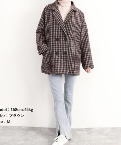 ジャケット・ブルゾン | テーラードジャケット チェック柄 コート