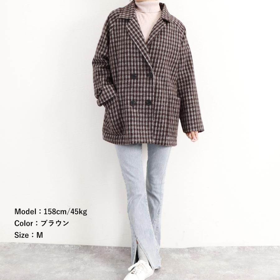 ジャケット・ブルゾン | テーラードジャケット チェック柄 コート